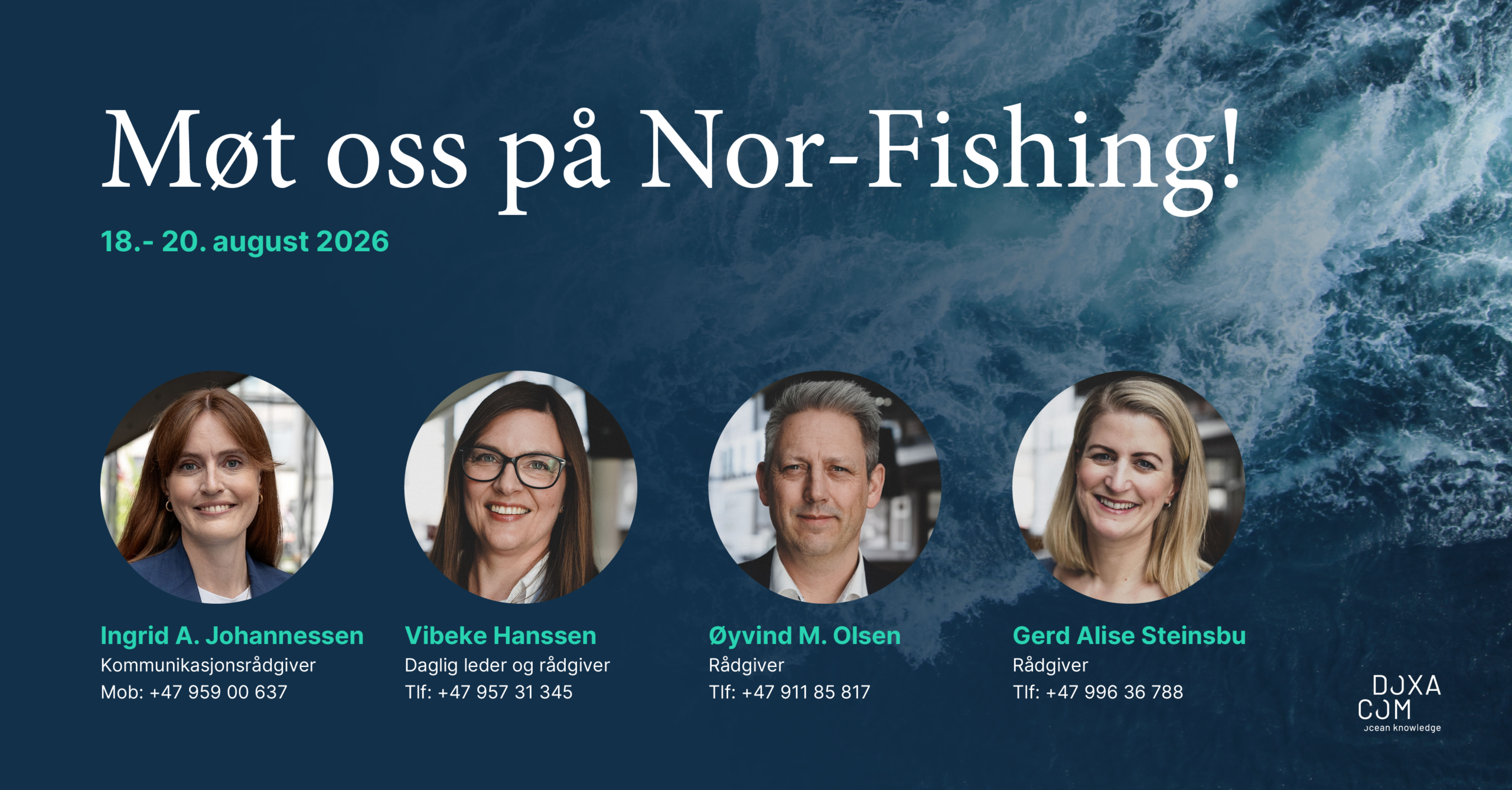 Doxacom teamet på Nor-Fishing 26. Bilde